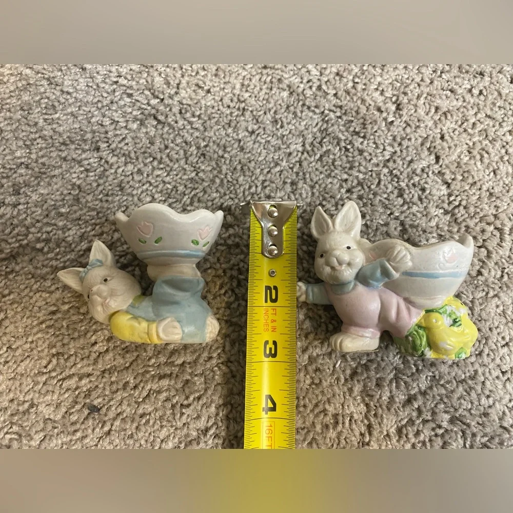Vintage Ceramic EASTER EGG HOLDER (set of 2 ) 🐰🐣 - Picture 3 of 5